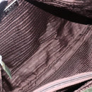 PRADA Tote Bag Nylon Khaki Silver Auth bs29922-11