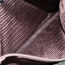 PRADA Tote Bag Nylon Khaki Silver Auth bs29922-22