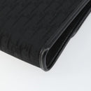 Christian Dior Trotter Canvas Chain Shoulder Bag Black Gold Auth bs29925-15