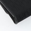 Christian Dior Trotter Canvas Chain Shoulder Bag Black Gold Auth bs29925-16