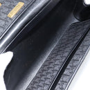 Christian Dior Trotter Canvas Chain Shoulder Bag Black Gold Auth bs29925-12