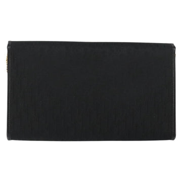 Christian Dior Trotter Canvas Chain Shoulder Bag Black Gold Auth bs29925 - 0