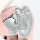 CHANEL Camellia Flap Chain Shoulder Bag Suede Pink Silver CC Auth bs29926-17