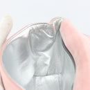 CHANEL Camellia Flap Chain Shoulder Bag Suede Pink Silver CC Auth bs29926-18