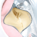 CHANEL Camellia Flap Chain Shoulder Bag Suede Pink Silver CC Auth bs29926-19