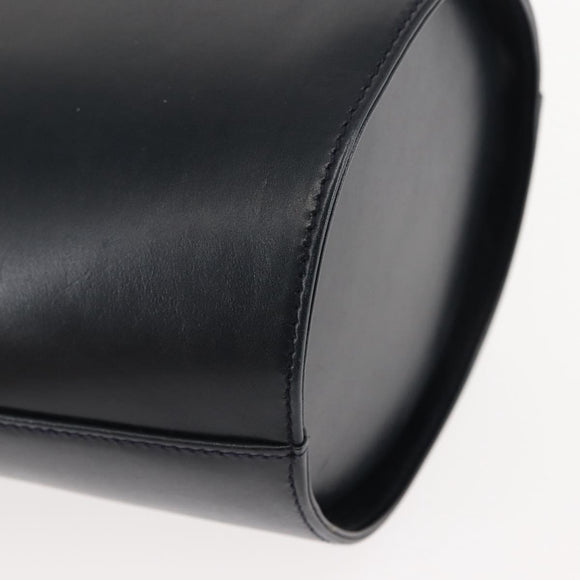 Salvatore Ferragamo Vala Shoulder Bag Leather Navy Gold Auth bs29928