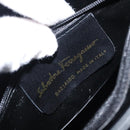 Salvatore Ferragamo Vala Shoulder Bag Leather Navy Gold Auth bs29928-12