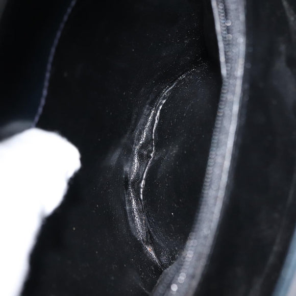 Salvatore Ferragamo Vala Shoulder Bag Leather Navy Gold Auth bs29928