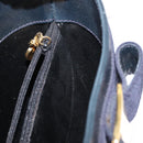 Salvatore Ferragamo Vala Shoulder Bag Leather Navy Gold Auth bs29928-21