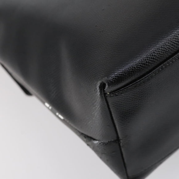 Salvatore Ferragamo Business Bag Leather 2way Black Silver Auth bs29929