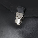 Salvatore Ferragamo Business Bag Leather 2way Black Silver Auth bs29929-19