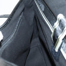 Salvatore Ferragamo Business Bag Leather 2way Black Silver Auth bs29929-22