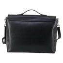 Salvatore Ferragamo Business Bag Leather 2way Black Silver Auth bs29929-2