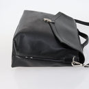 Salvatore Ferragamo Business Bag Leather 2way Black Silver Auth bs29929-3