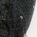 CHANEL Cambon Line Tote Bag tweed Navy Silver CC Auth bs29930-9