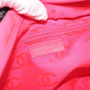 CHANEL Cambon Line Tote Bag tweed Navy Silver CC Auth bs29930-18