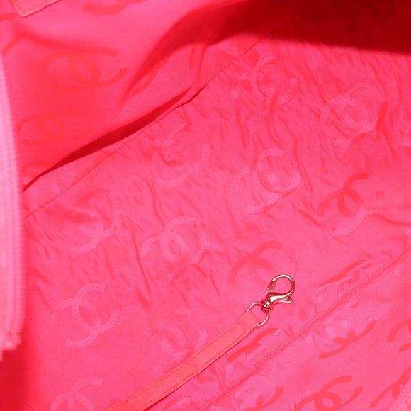 CHANEL Cambon Line Tote Bag tweed Navy Silver CC Auth bs29930