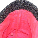 CHANEL Cambon Line Tote Bag tweed Navy Silver CC Auth bs29930-20