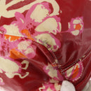 CHANEL High Summer Tote Bag Coated Canvas Red CC Auth bs29931-15