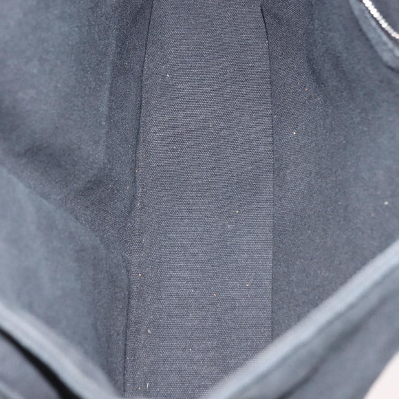 HERMES Toroca Horizontal PM Hand Bag Canvas Black Auth bs29932