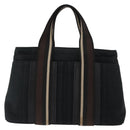 HERMES Toroca Horizontal PM Hand Bag Canvas Black Auth bs29932-13