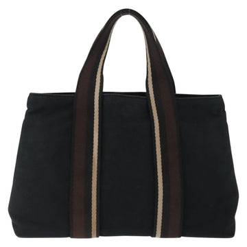 HERMES Toroca Horizontal PM Hand Bag Canvas Black Auth bs29932 - 0