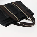 HERMES Toroca Horizontal PM Hand Bag Canvas Black Auth bs29932-6