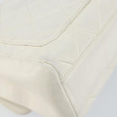 CHANEL Matelasse Chain Shoulder Bag Lamb Skin White Gold CC Auth bs29933-17