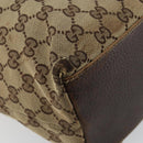GUCCI GG Canvas Tote Bag Beige Gold 153009 Auth bs29934-11
