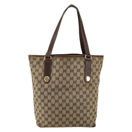 GUCCI GG Canvas Tote Bag Beige Gold 153009 Auth bs29934 - 0