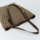 GUCCI GG Canvas Tote Bag Beige Gold 153009 Auth bs29934-6