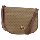 GUCCI Micro GG Supreme Shoulder Bag PVC Brown Gold 004 113 0363 Auth bs29936-1