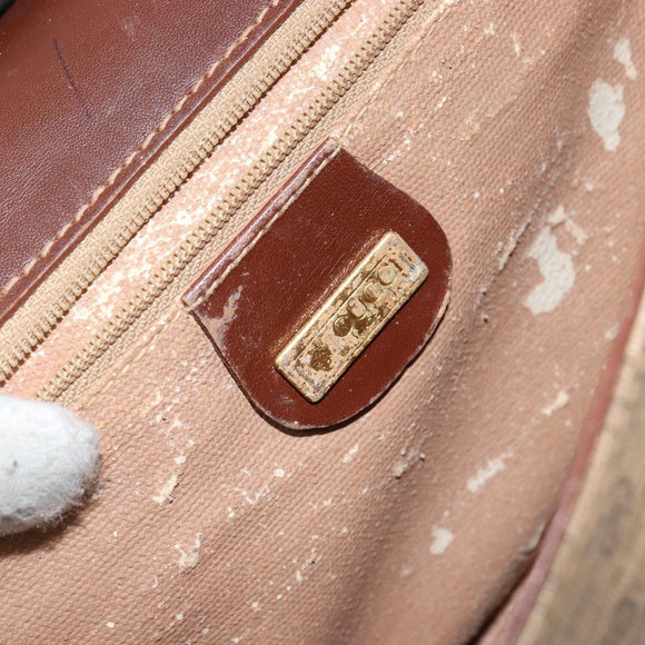 GUCCI Micro GG Supreme Shoulder Bag PVC Brown Gold 004 113 0363 Auth bs29936