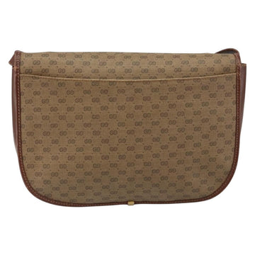 GUCCI Micro GG Supreme Shoulder Bag PVC Brown Gold 004 113 0363 Auth bs29936 - 0
