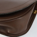Christian Dior Shoulder Bag Leather Brown Gold Auth bs29937-10