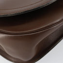 Christian Dior Shoulder Bag Leather Brown Gold Auth bs29937-11