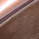 Christian Dior Shoulder Bag Leather Brown Gold Auth bs29937-16