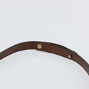 Christian Dior Shoulder Bag Leather Brown Gold Auth bs29937-8