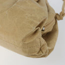 BOTTEGA VENETA The Pouch Shoulder Bag Leather Beige Auth bs29939-9