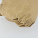 BOTTEGA VENETA The Pouch Shoulder Bag Leather Beige Auth bs29939-16