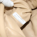 BOTTEGA VENETA The Pouch Shoulder Bag Leather Beige Auth bs29939-12