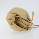 BOTTEGA VENETA The Pouch Shoulder Bag Leather Beige Auth bs29939-3