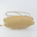 BOTTEGA VENETA The Pouch Shoulder Bag Leather Beige Auth bs29939-5