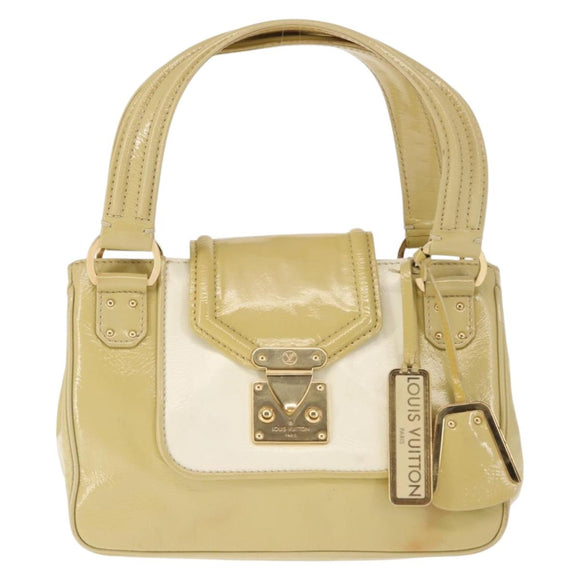 LOUIS VUITTON Cruise line Sac Bicolor Hand Bag Enamel Yellow M92547 Auth bs29940