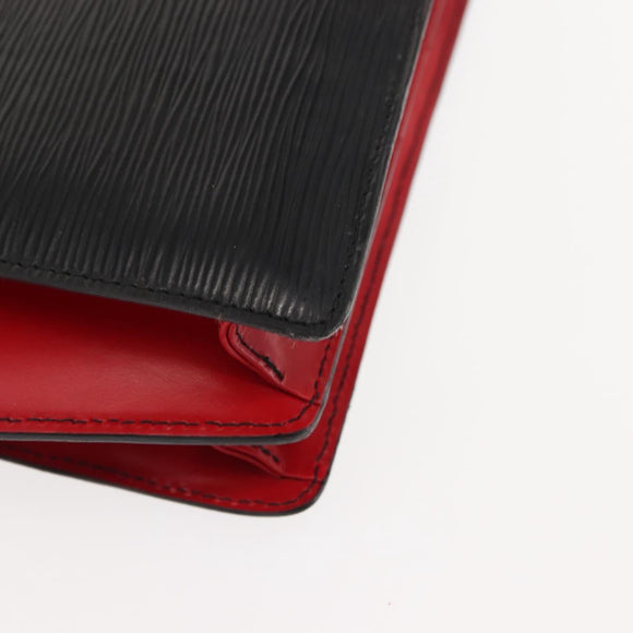 LOUIS VUITTON Epi Bicolor Varenne Hand Bag Black Red M52387 LV Auth bs29941