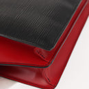 LOUIS VUITTON Epi Bicolor Varenne Hand Bag Black Red M52387 LV Auth bs29941-15