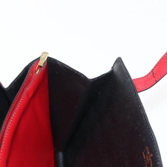 LOUIS VUITTON Epi Bicolor Varenne Hand Bag Black Red M52387 LV Auth bs29941