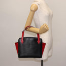 LOUIS VUITTON Epi Bicolor Varenne Hand Bag Black Red M52387 LV Auth bs29941-23