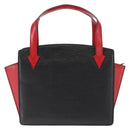 LOUIS VUITTON Epi Bicolor Varenne Hand Bag Black Red M52387 LV Auth bs29941-2