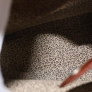 CARTIER PANTHERE Shoulder Bag Patent leather Brown Silver Auth bs29942-16